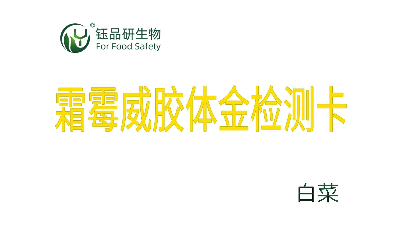 霜霉威胶体金检测卡白菜操作视频水果蔬菜农残质检